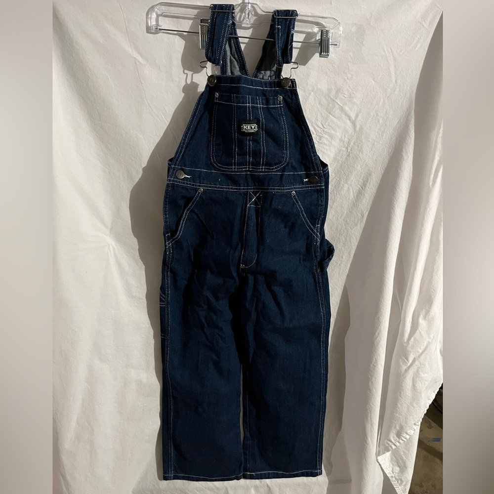 Youth Bib Overall Ring Spun Denim
 Size 8 NWT